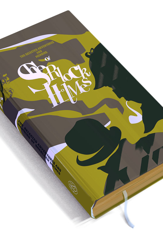 Sherlock Holmes Adventures - book cover by W.Flemming on Dribble